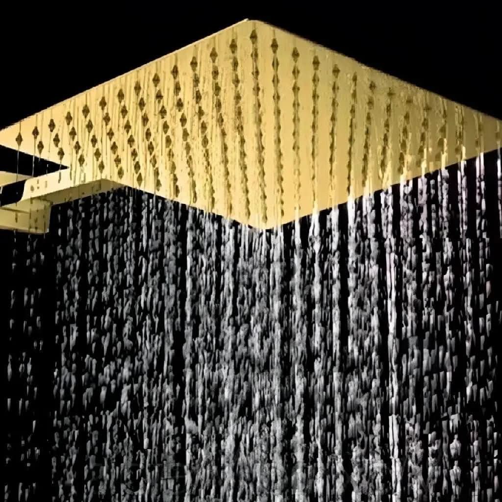 Chuveiro Para Banheiro Dourado Inox - Morada Serena