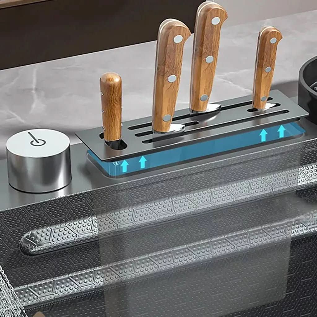 Kit Cuba Cozinha Gourmet Aço Inox Torneira Flexível - Morada Serena