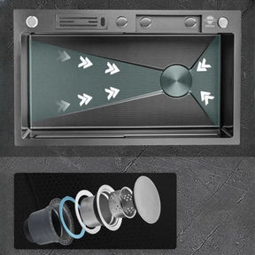 Kit Cuba Cozinha Gourmet Aço Inox Torneira Flexível - Morada Serena