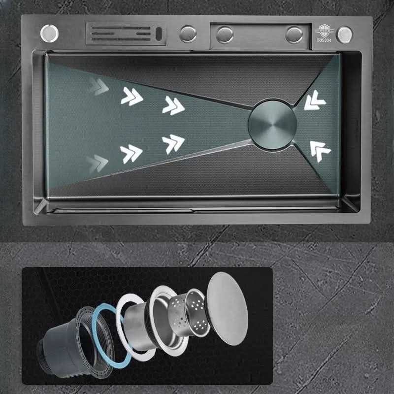 Kit Cuba Cozinha Gourmet Aço Inox Torneira Flexível - Morada Serena