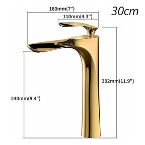 Torneira para Banheiro Monocomando Dourada Misturador Bica Baixa - Elegância e Funcionalidade - Morada Serena