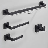 Kit Acessórios Para Banheiro Completo 4 Peças Inox 40/60cm Dourado Escovado - Morada Serena