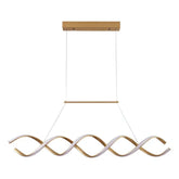 Pendente Led Lustre Preto/Dourado Para Sala de Jantar Decoração - Morada Serena