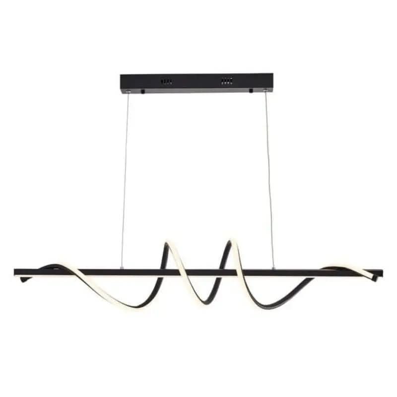 Lustre Pendente Led 45w 3 Em 1 Moderno Quarto Sala Dourado - Morada Serena