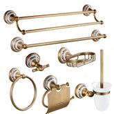 Conjunto de Acessórios para Banheiro Estilo Vintage - Elegância e Charme para Seu Banheiro - Morada Serena