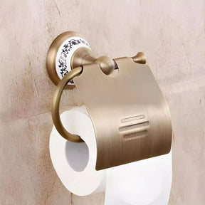 Conjunto de Acessórios para Banheiro Estilo Vintage - Elegância e Charme para Seu Banheiro - Morada Serena