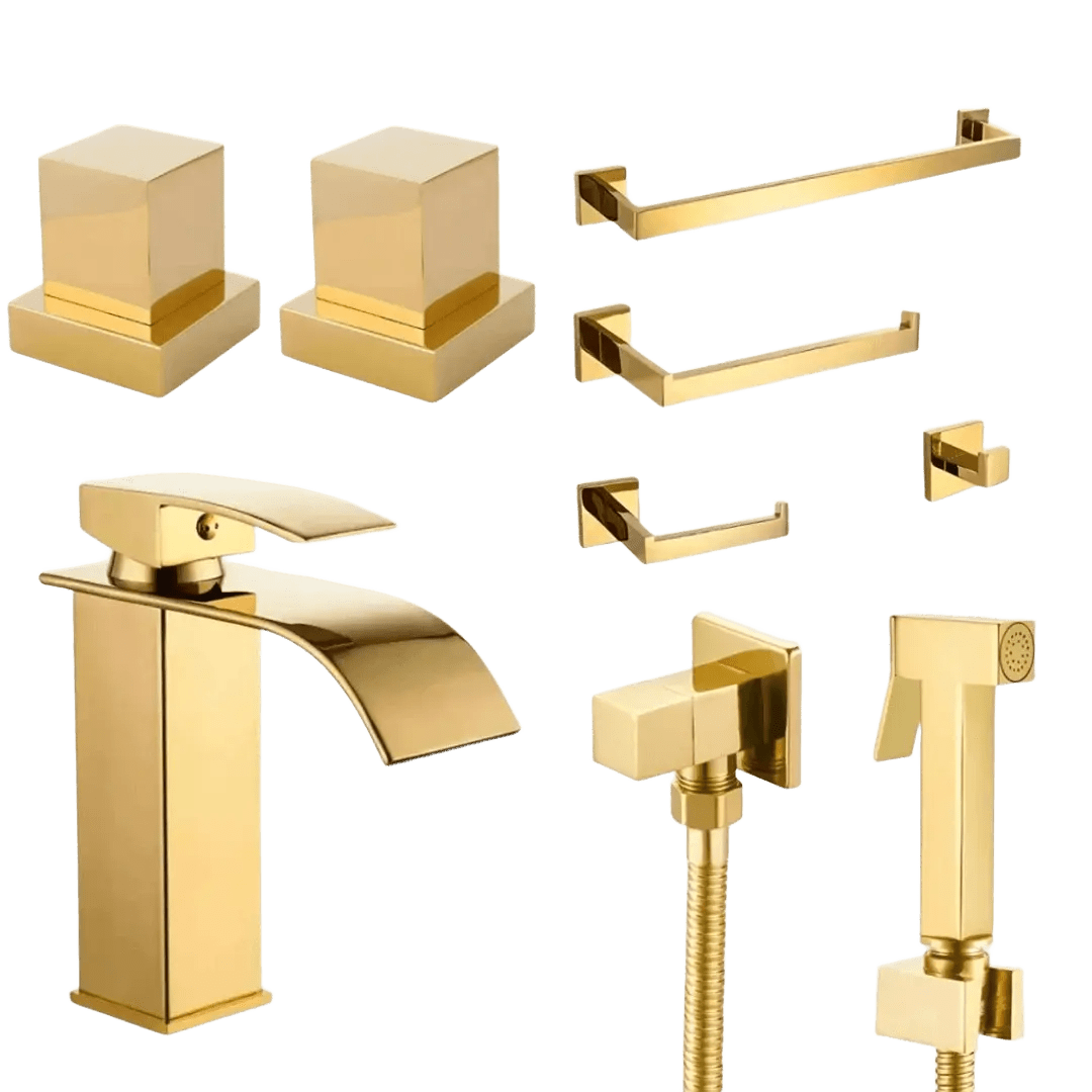 Kit para Banheiro Reforma Completa 5 Peças - Transforme Seu Banheiro com Praticidade - Morada Serena