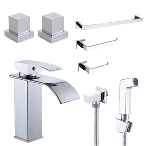 Kit para Banheiro Reforma Completa 5 Peças - Transforme Seu Banheiro com Praticidade - Morada Serena