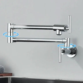 Torneira para Cozinha Gourmet Montada na Parede 360° Flexível Bico Longo - Praticidade e Estilo - Morada Serena