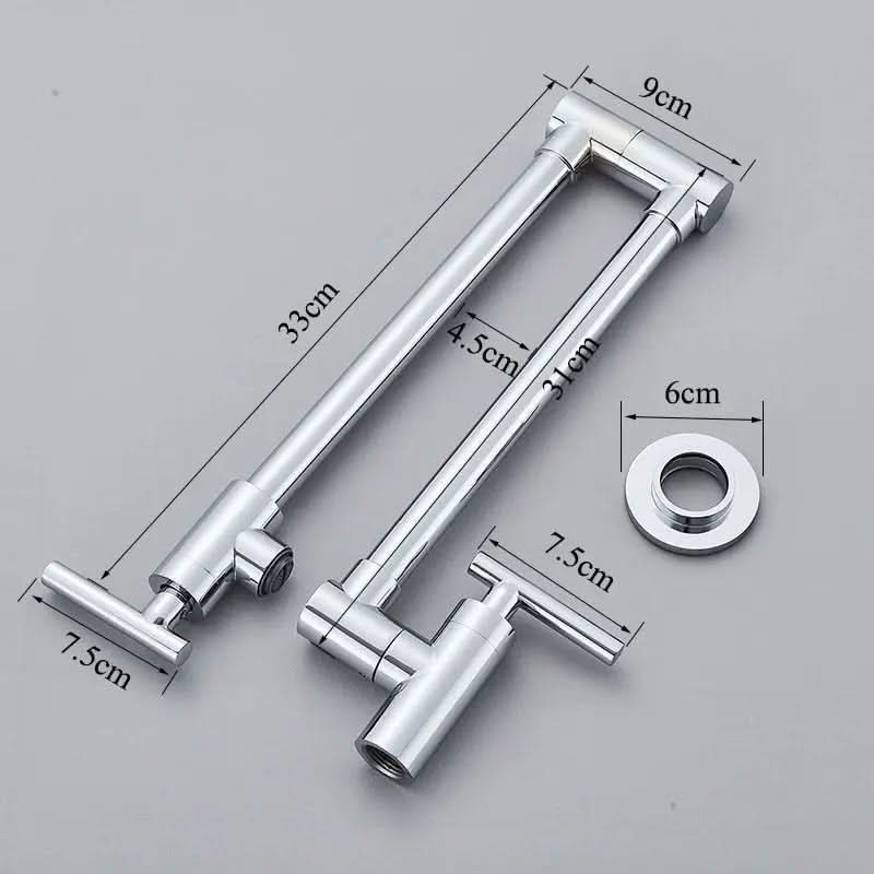 Torneira para Cozinha Gourmet Montada na Parede 360° Flexível Bico Longo - Praticidade e Estilo - Morada Serena