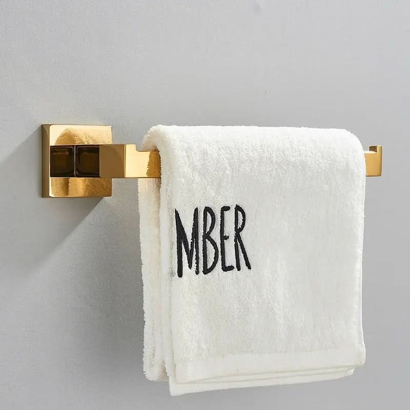 Porta Toalha Rosto Para Banheiro 26cm Quadrado Inox - Morada Serena