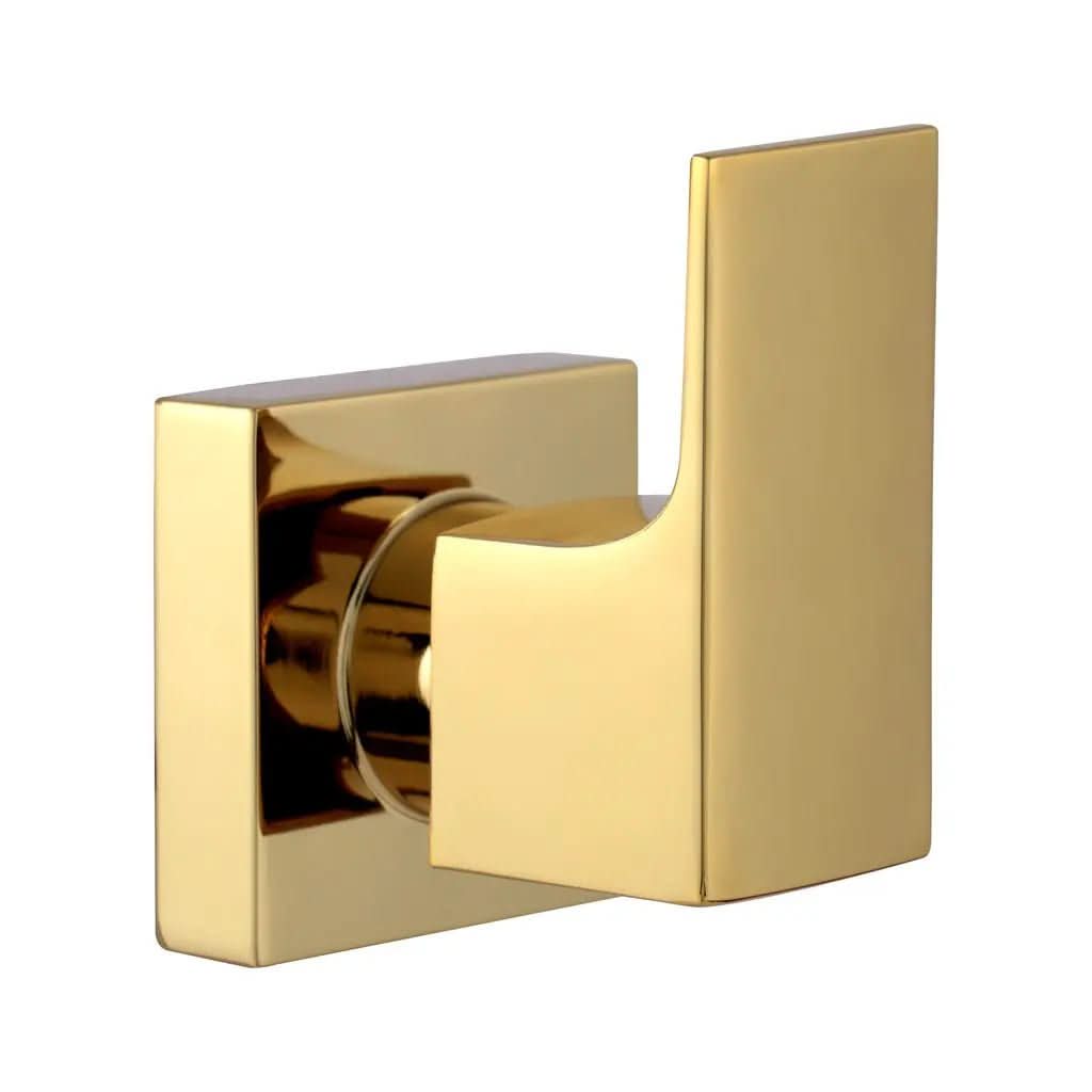 Acabamento Registro Alavanca Quadrado Dourado Brilhante Padrão Deca – Luxo e Alta Qualidade - Morada Serena