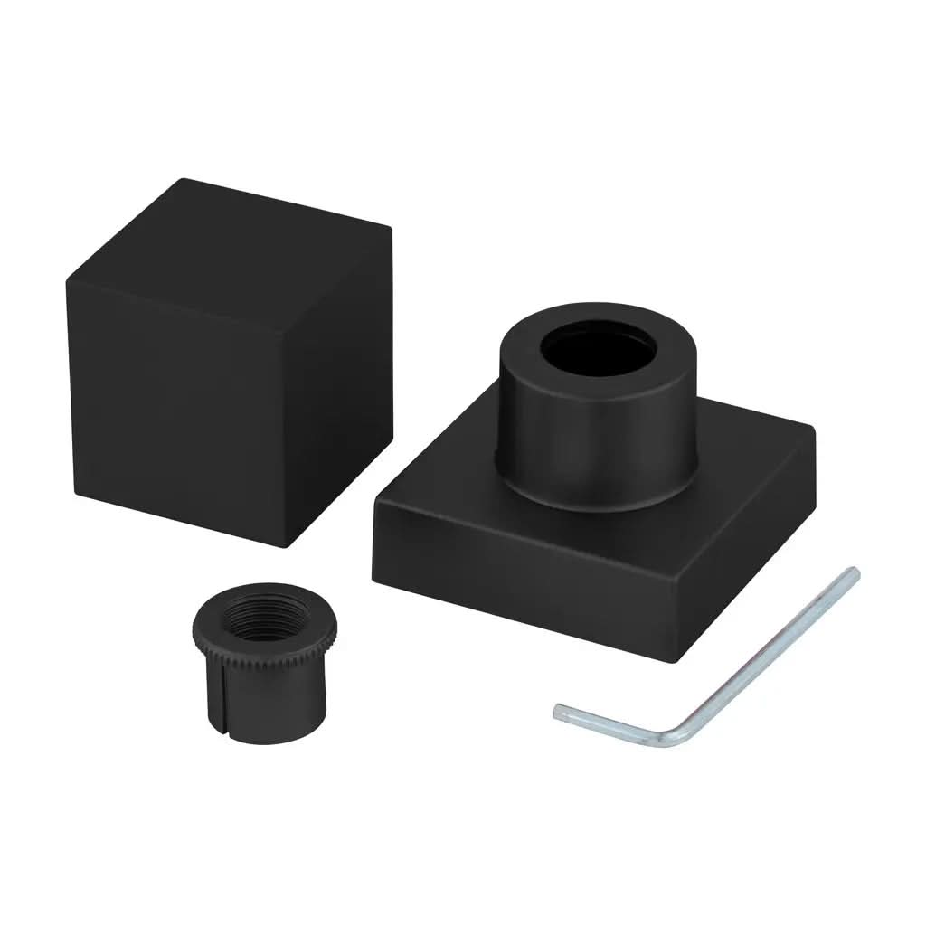 Acabamento Quadrado Preto Fosco Registro Metal Padrão Deca – Estilo e Resistência - Morada Serena