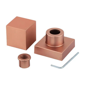 Acabamento para Banheiro Registro Quadrado Rose Gold Fosco Padrão Deca 3/4 - Sofisticação e Funcionalidade - Morada Serena