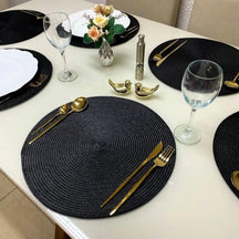 Kit Jogo Americano Souplast Redondo Jantar Mesa Posta Cozinha 38cm - Morada Serena