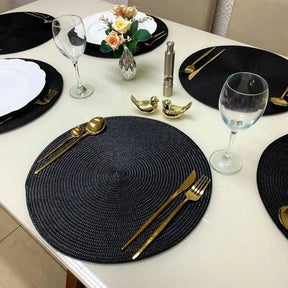 Kit Jogo Americano Souplast Redondo Jantar Mesa Posta Cozinha 38cm - Morada Serena