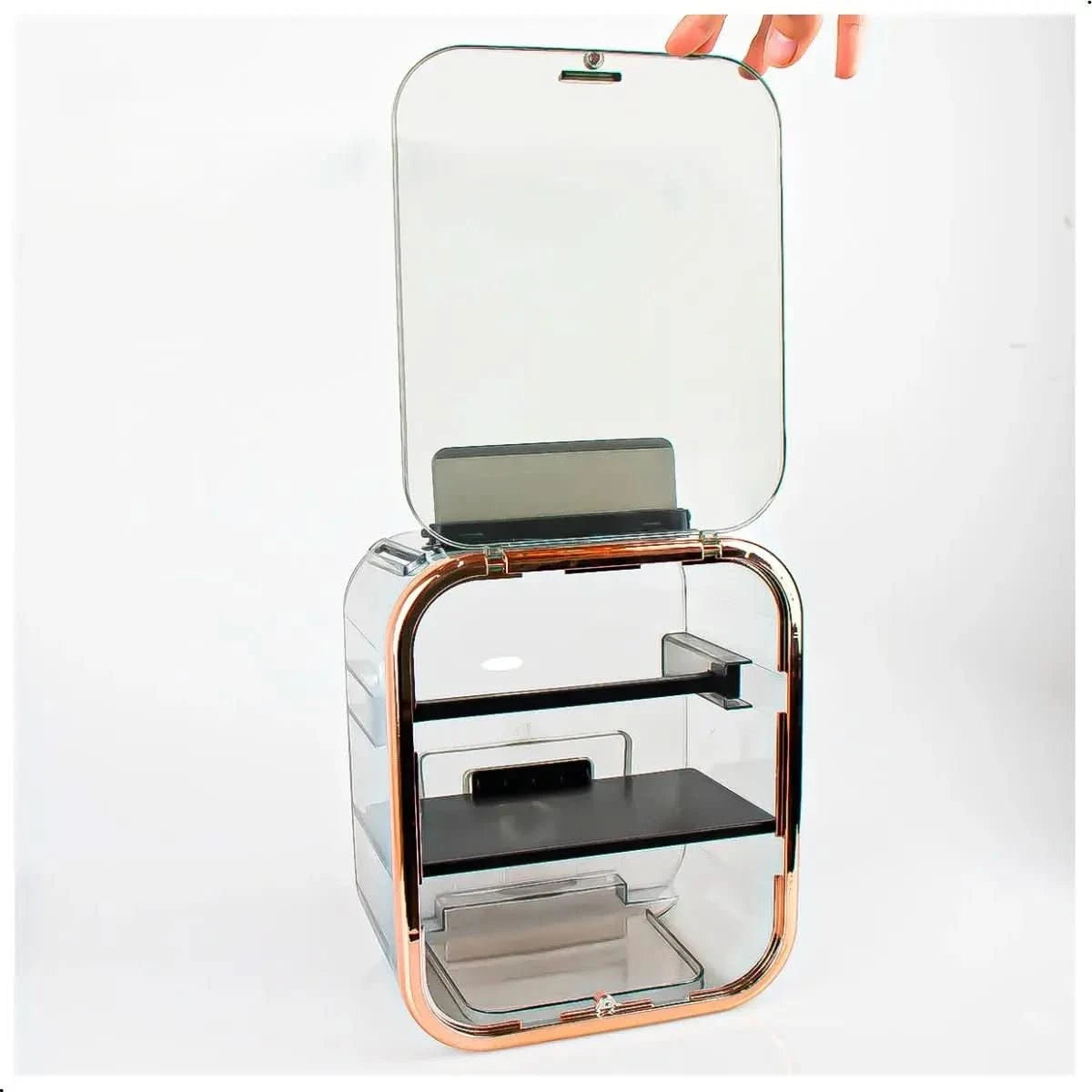 Porta Papel Higiênico Banheiro com Dispenser e Organizador Embutido - Morada Serena