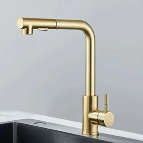 Torneira Gourmet para Cozinha Retrátil 360º Monocomando Pulverizador Dupla Misturador - Morada Serena