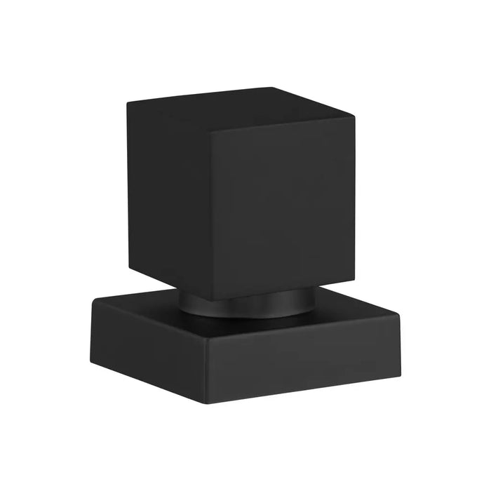 Acabamento de registro quadrado com acabamento preto fosco resistente